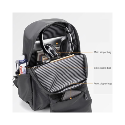 Travel Laptop Backpack – Anti-Theft, Water-Resistant, USB Port – Fits 15.6" Laptop - BROMY