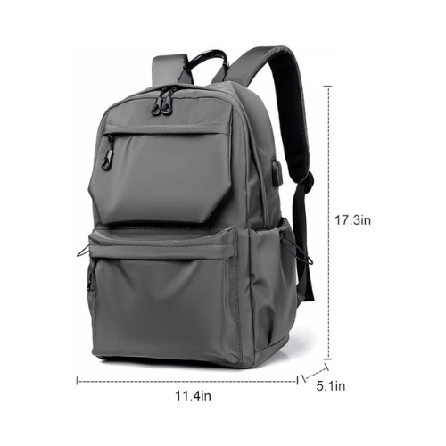 Travel Laptop Backpack – Anti-Theft, Water-Resistant, USB Port – Fits 15.6" Laptop - BROMY