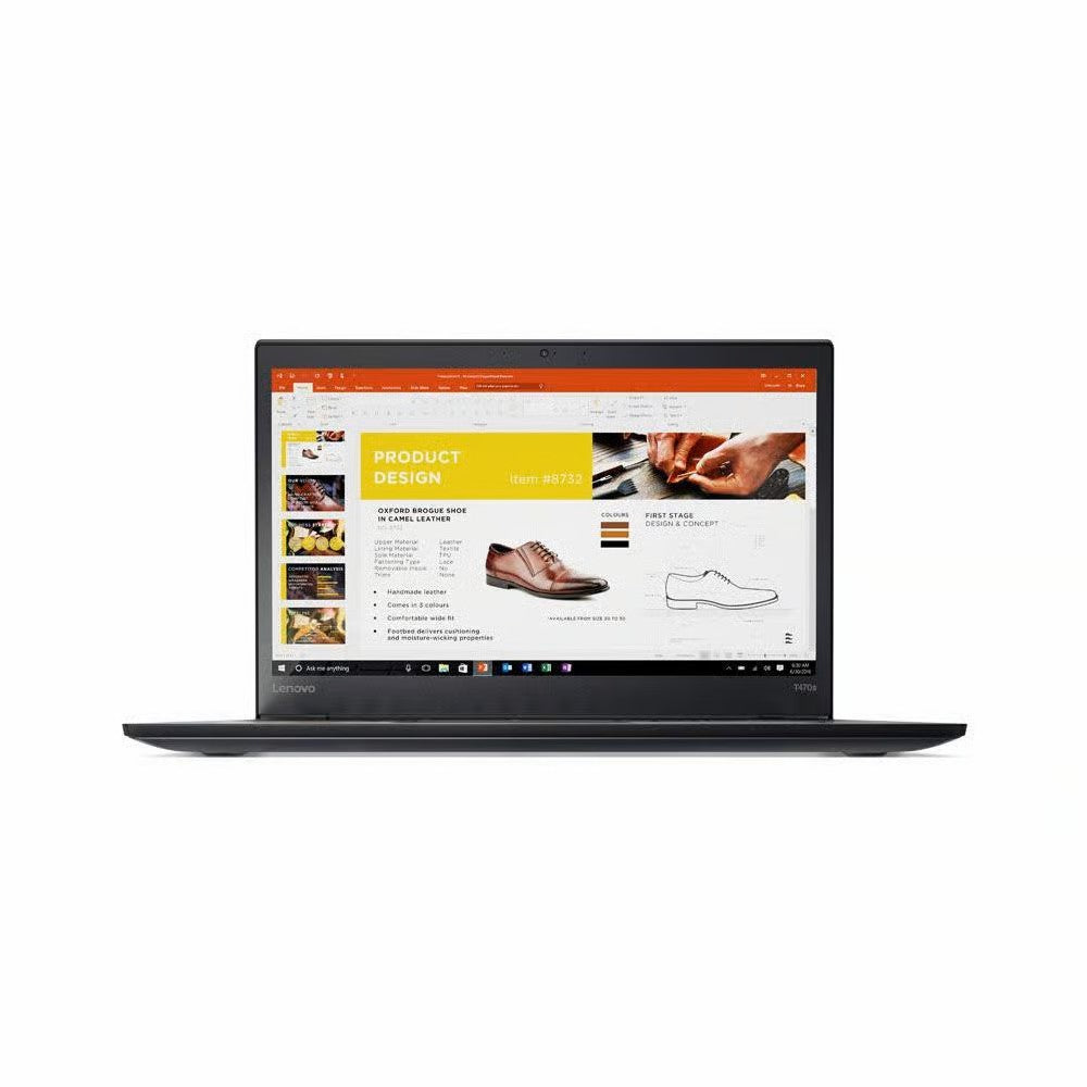 Lenovo T470s | Core i7 7th Gen | 8GB RAM | 256GB SSD – Slim & Durable Pro Laptop - Refurbished - BROMY