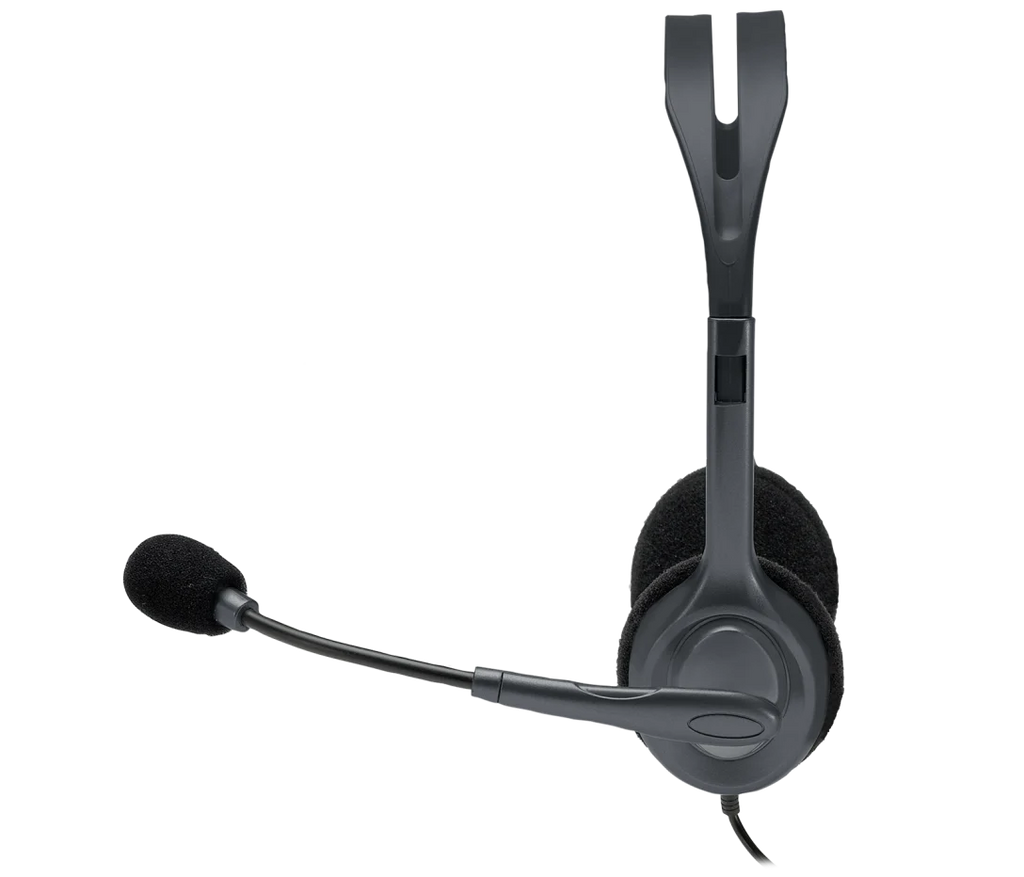 Logitech H111 Wired Stereo Headset – Clear Audio, Adjustable Mic & 3.5mm Jack - BROMY