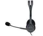 Logitech H111 Wired Stereo Headset – Clear Audio, Adjustable Mic & 3.5mm Jack - BROMY