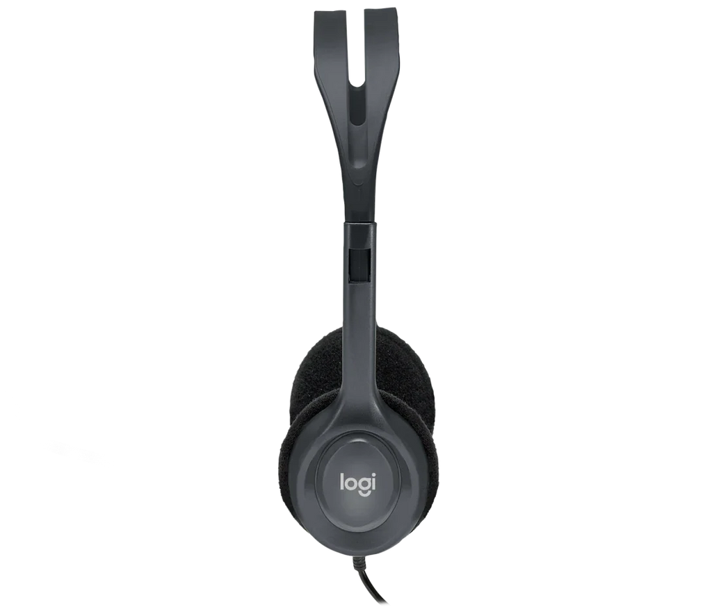 Logitech H111 Wired Stereo Headset – Clear Audio, Adjustable Mic & 3.5mm Jack - BROMY
