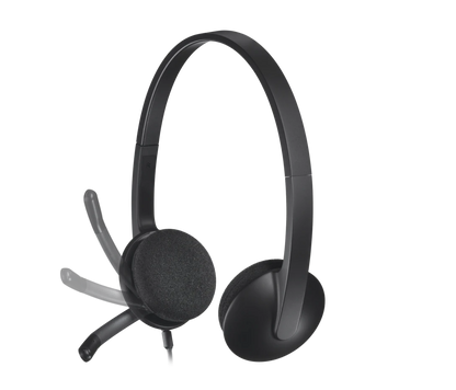 Logitech H340 USB Stereo Headset – Plug & Play, Noise-Canceling Mic, Clear Audio - BROMY