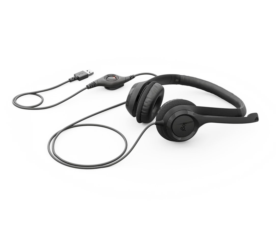 Logitech H390 USB Headset – Premium Comfort, Digital Sound & Noise-Canceling Mic - BROMY