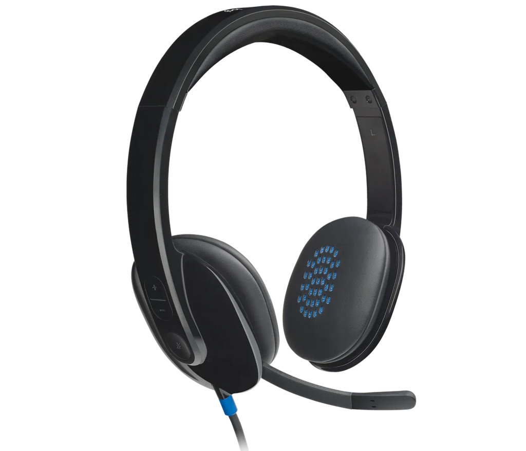 Logitech H540 USB Headset – Premium Stereo Sound & On-Ear Controls - BROMY