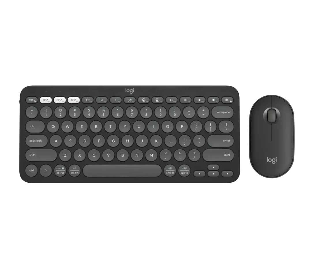 Logitech Pebble 2 Combo – Bluetooth Keyboard & Mouse | Slim, Silent, Stylish - BROMY