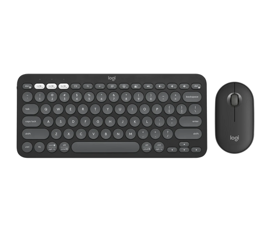 Logitech Pebble 2 Combo – Bluetooth Keyboard & Mouse | Slim, Silent, Stylish - BROMY