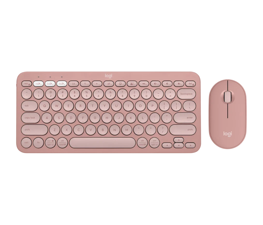 Logitech Pebble 2 Combo – Bluetooth Keyboard & Mouse | Slim, Silent, Stylish - BROMY