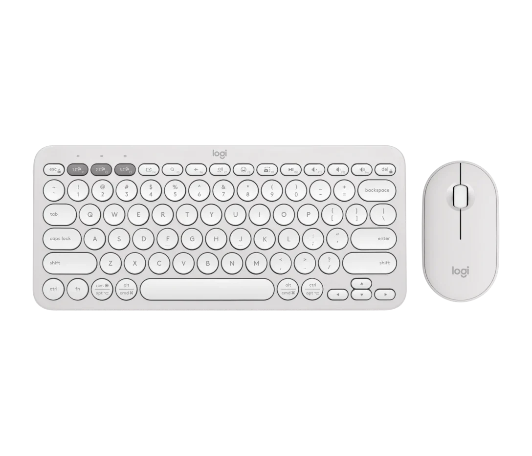 Logitech Pebble 2 Combo – Bluetooth Keyboard & Mouse | Slim, Silent, Stylish - BROMY